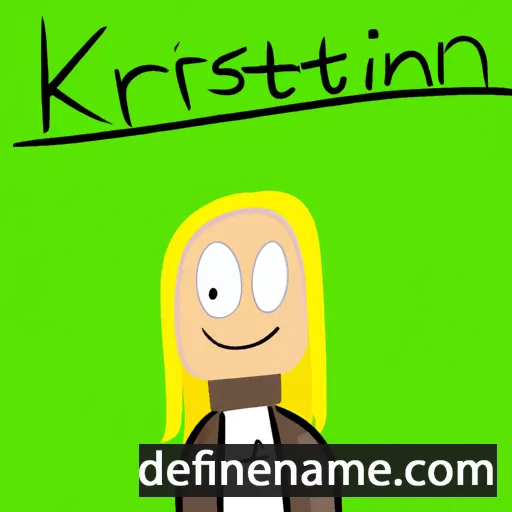 cartoon of the name Kirsteen