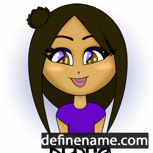 cartoon of the name Kisha