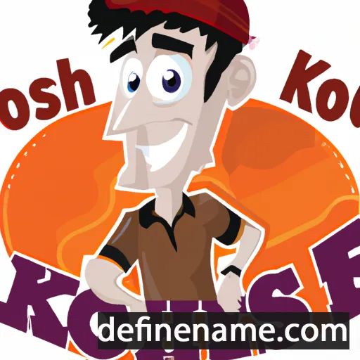 cartoon of the name Kishore