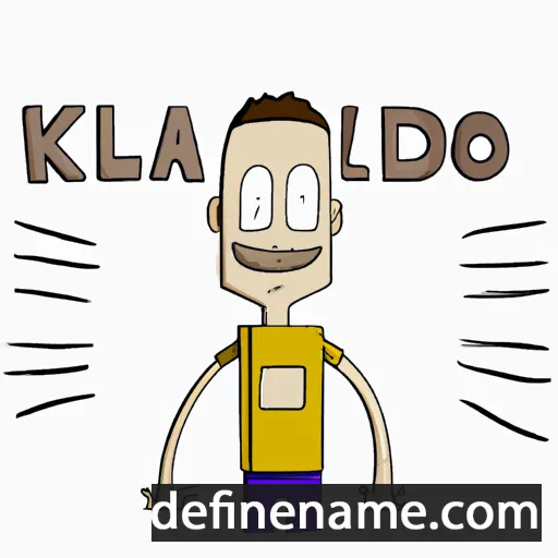 cartoon of the name Klaudio