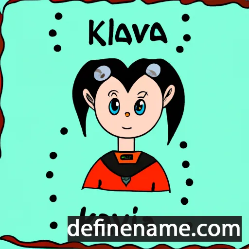 cartoon of the name Klava