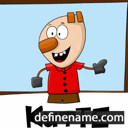 cartoon of the name Knute