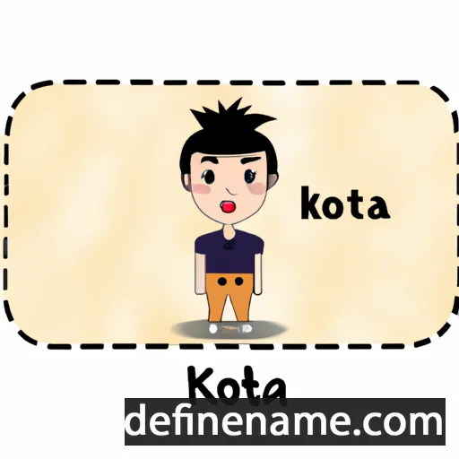 Kōta cartoon