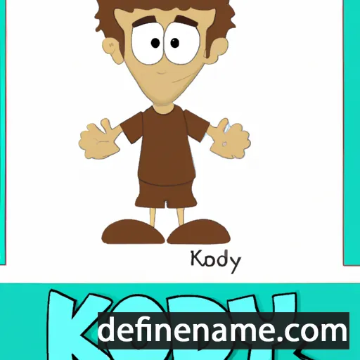 cartoon of the name Kody