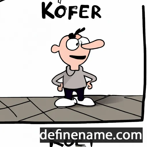 cartoon of the name Koert