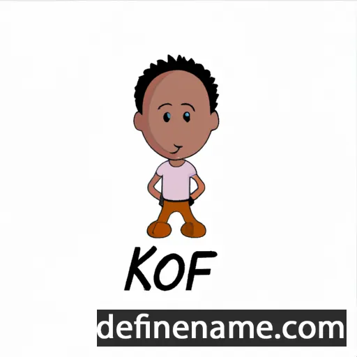 cartoon of the name Kofi