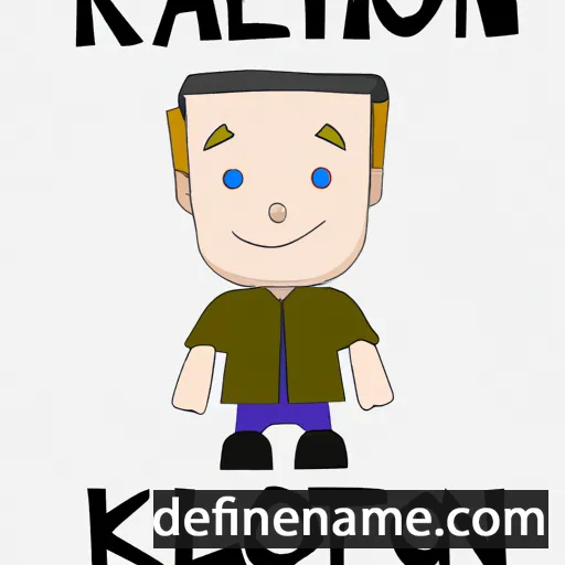 cartoon of the name Kolton