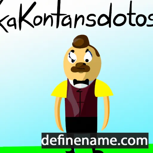 cartoon of the name Konstadinos