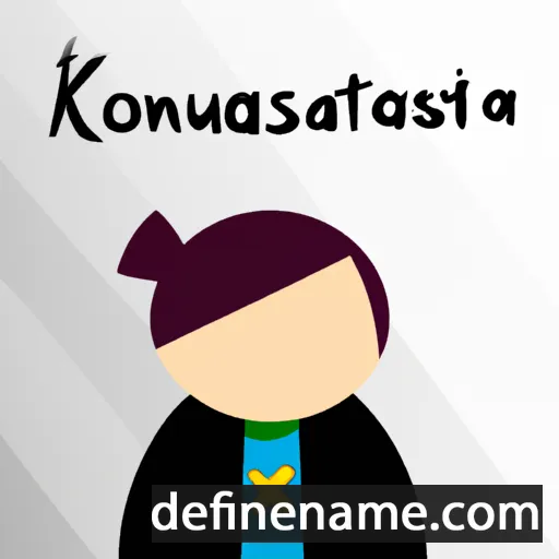 cartoon of the name Konstancja