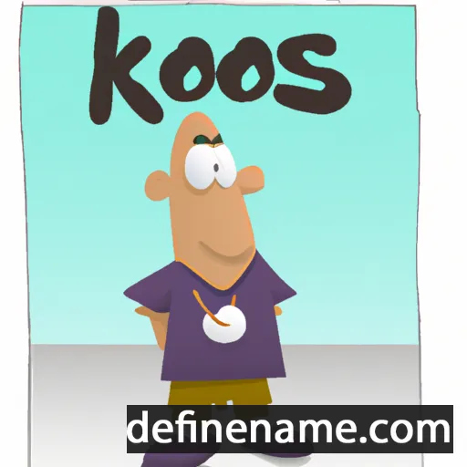 cartoon of the name Koos