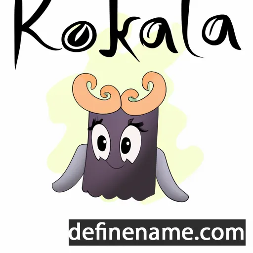 cartoon of the name Koralia