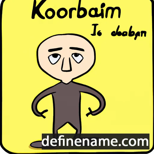 cartoon of the name Korbinian