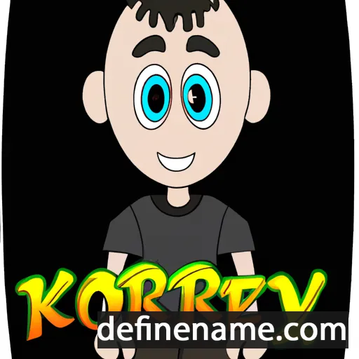 cartoon of the name Korey