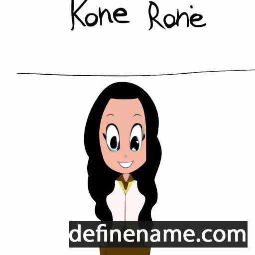 cartoon of the name Korrine