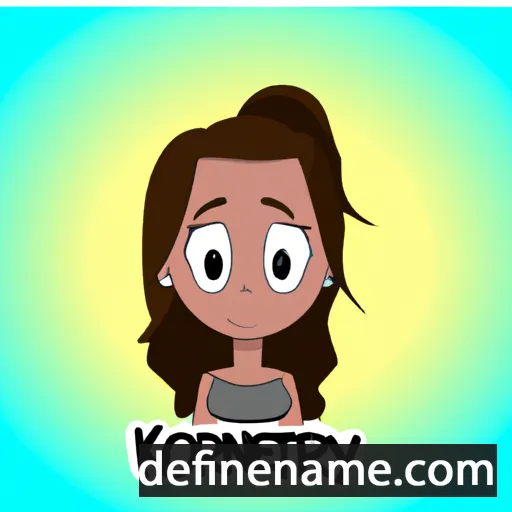 cartoon of the name Kortney