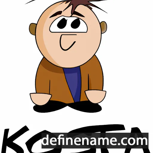 cartoon of the name Kosta