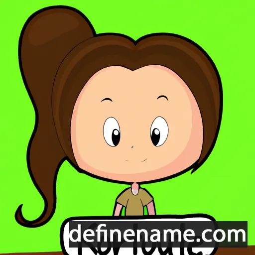 cartoon of the name Kourtney