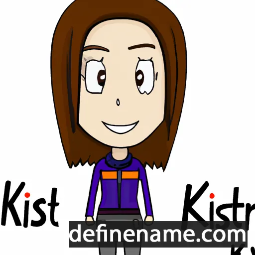 cartoon of the name Kristen