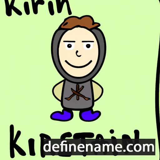 cartoon of the name Kristjan