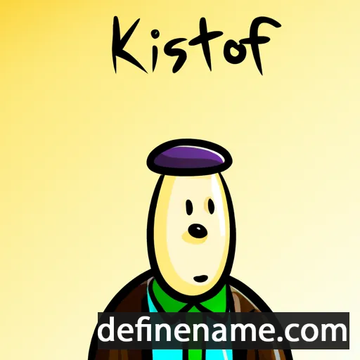 cartoon of the name Kristofor