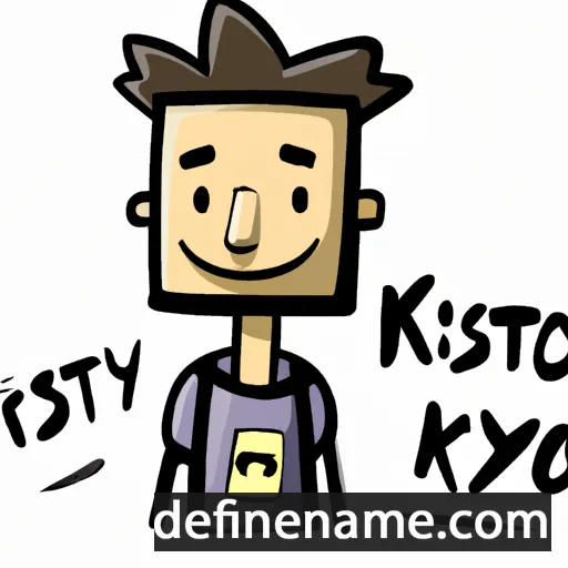 cartoon of the name Kryštof