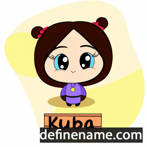 cartoon of the name Kübra