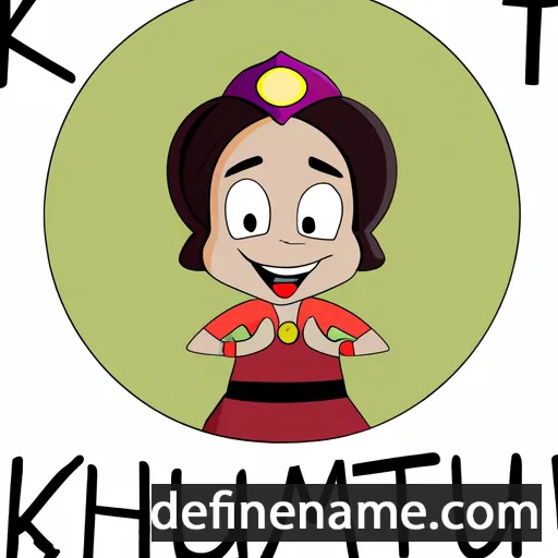 cartoon of the name Kulthum