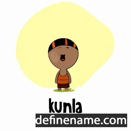 cartoon of the name Kunala