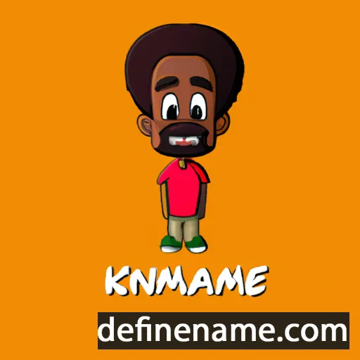 cartoon of the name Kwame