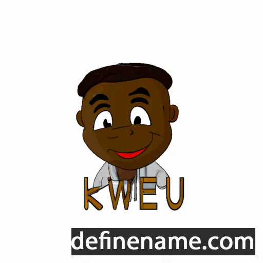 cartoon of the name Kweku