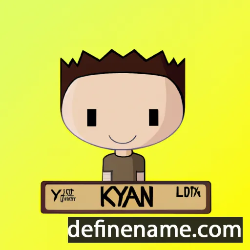 cartoon of the name Kylan