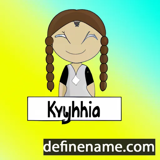 cartoon of the name Kynthia