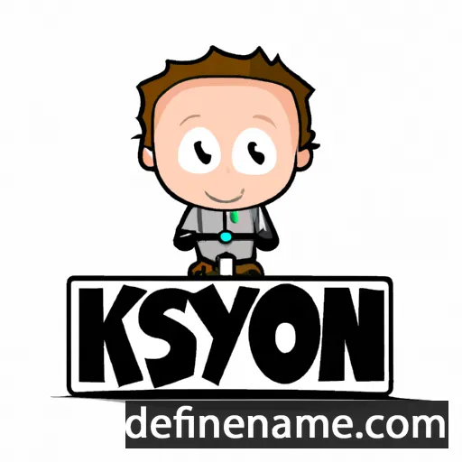 cartoon of the name Kyson