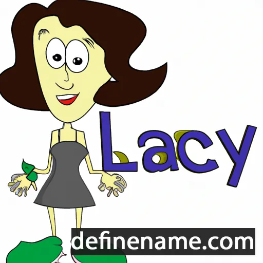 cartoon of the name Lacy