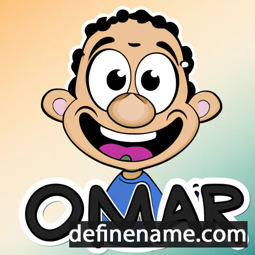 cartoon of the name Ómar