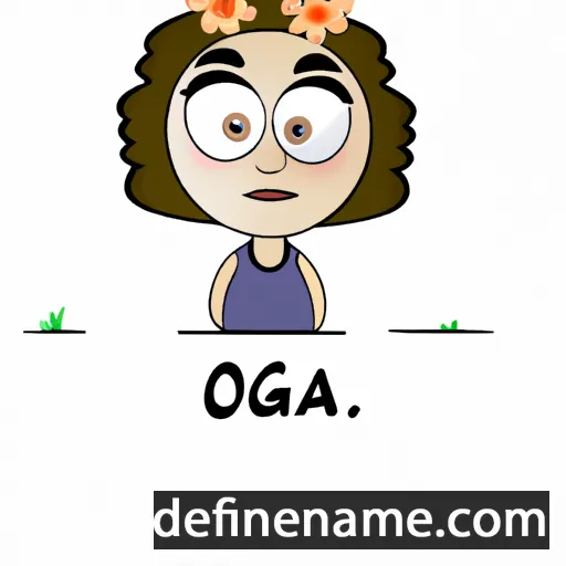 cartoon of the name Òlga