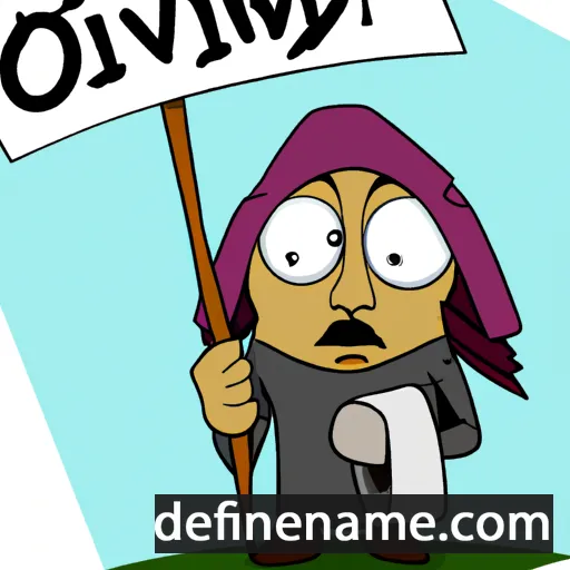 cartoon of the name Øjvind