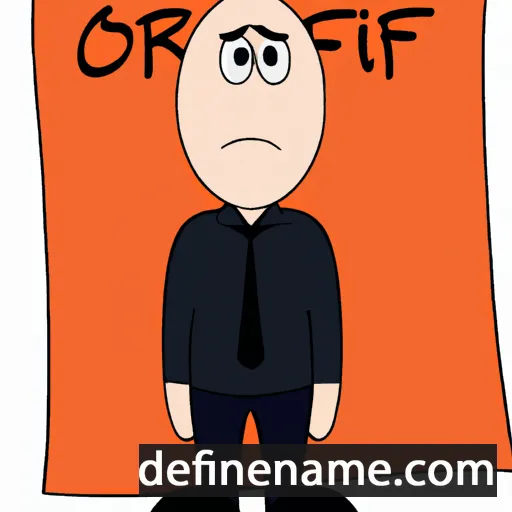 cartoon of the name Offir