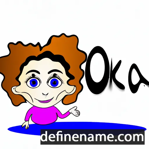 cartoon of the name Oka