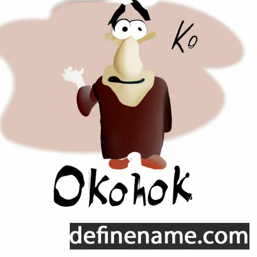 cartoon of the name Okokh