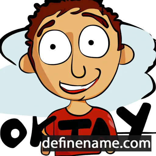 cartoon of the name Oktay