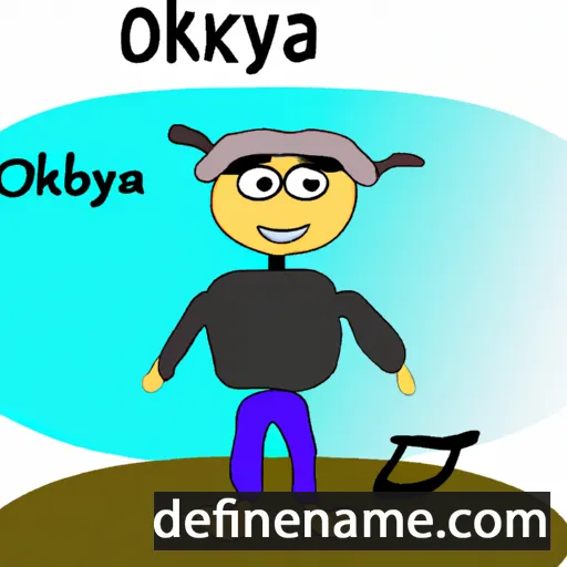 cartoon of the name Oktyabr