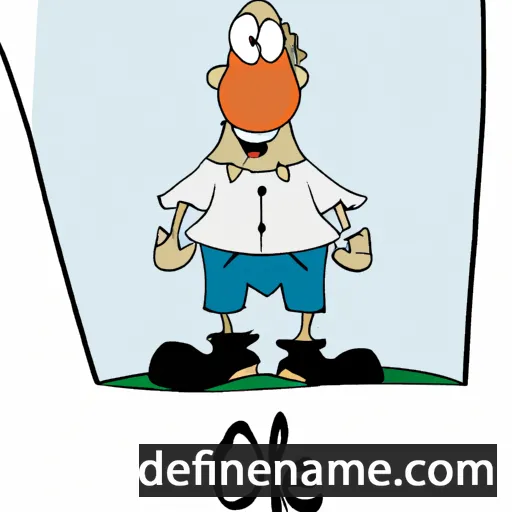 cartoon of the name Olafe