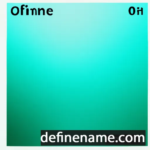 cartoon of the name Olafine