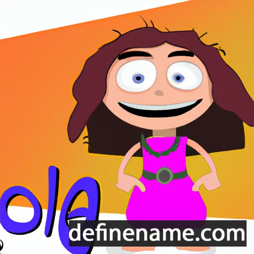 cartoon of the name Olaga