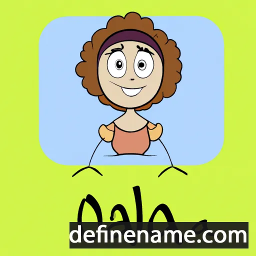 cartoon of the name Olaia