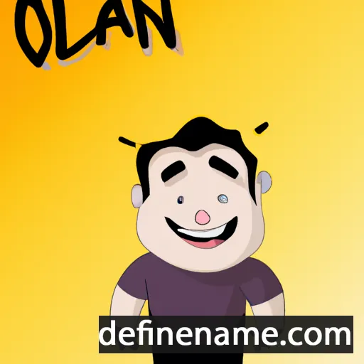 cartoon of the name Olan