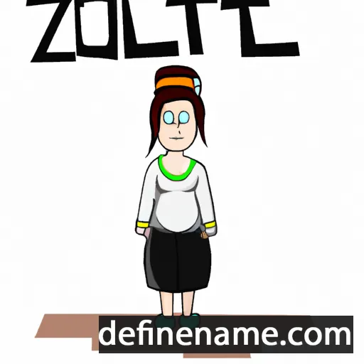 cartoon of the name Olatz