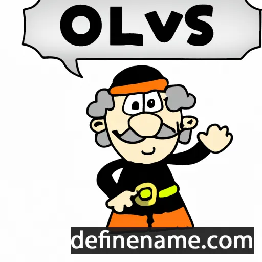 cartoon of the name Olavs