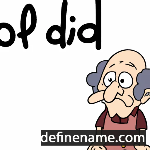 cartoon of the name Olde